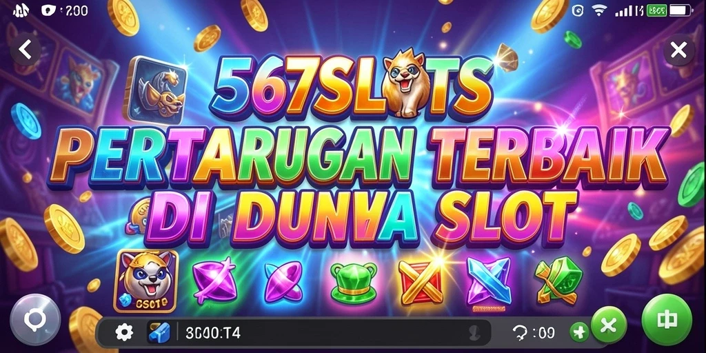 Screenshot gameplay 567SLOTS memperlihatkan karakter sedang bertarung dengan grafis menawan.