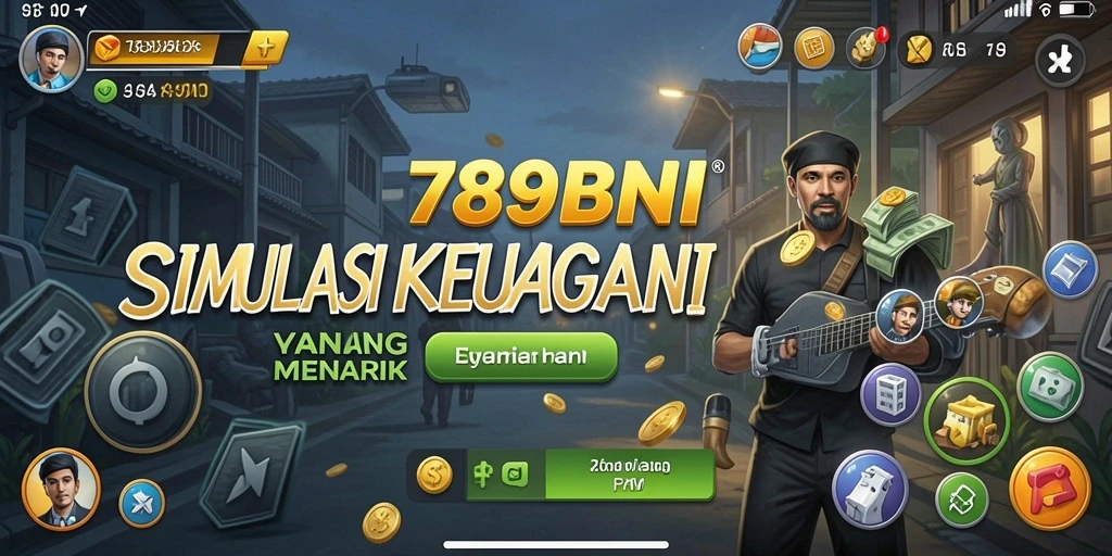 Screenshot dari gameplay 789BNI yang menunjukkan pengelolaan keuangan.