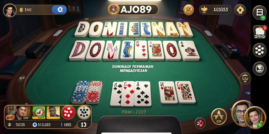 Gameplay seru AJO89 dengan berbagai mode Domino yang menantang.
