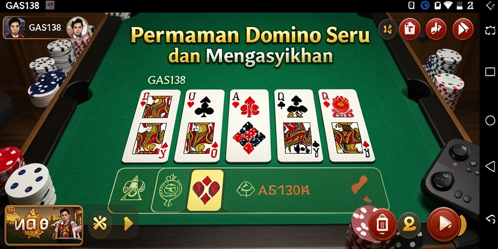 Screenshot utama GAS138 menampilkan gameplay Domino yang menarik.