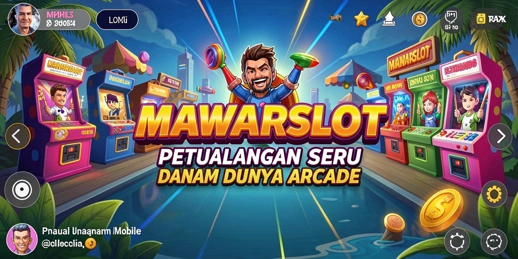 Tampilan screenshot utama MAWARSLOT menampilkan aksi seru dalam permainan Arcade.