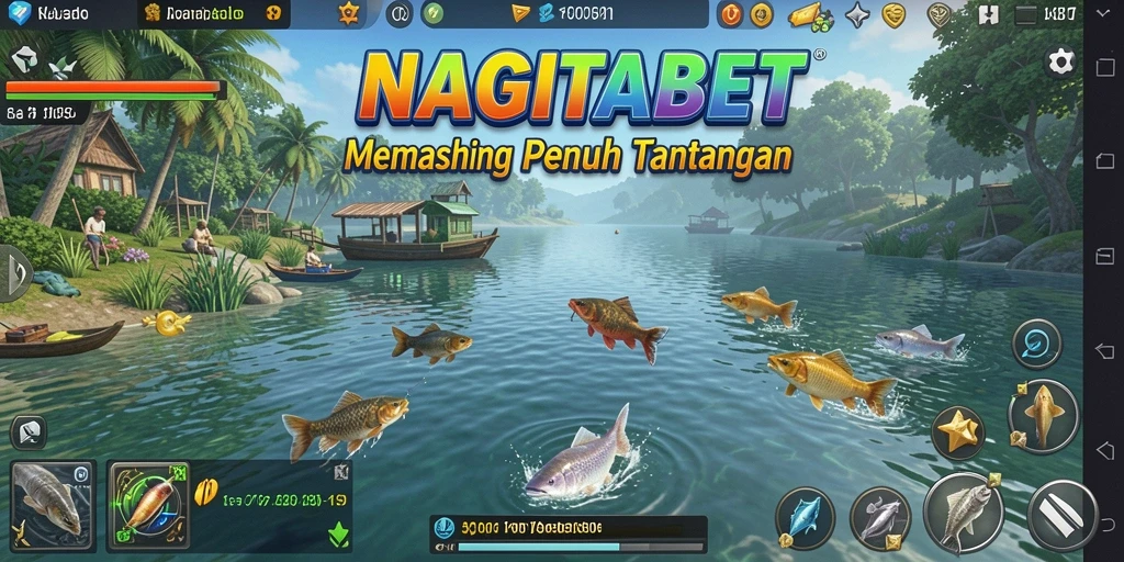 Tangkapan ikan di tengah laut yang indah.