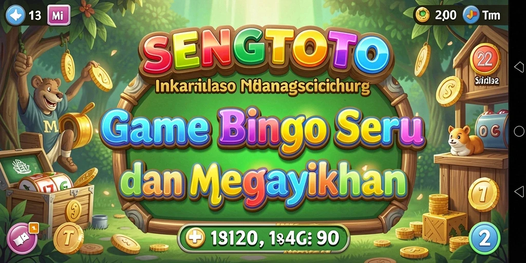Tampilan gameplay seru SENGTOTO dengan kartu Bingo.