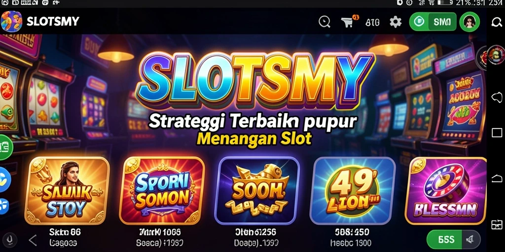 Tampilan gameplay SLOTSMY dengan elemen strategi yang menarik.